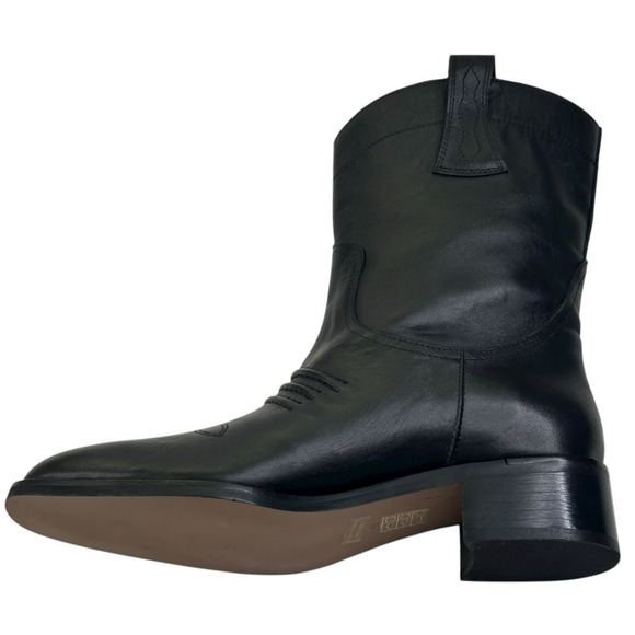 Bibi Lou Briana Western Boots Black Leather Womens Size EU 39 US 8-8.5 New $295 - Picture 7 of 12